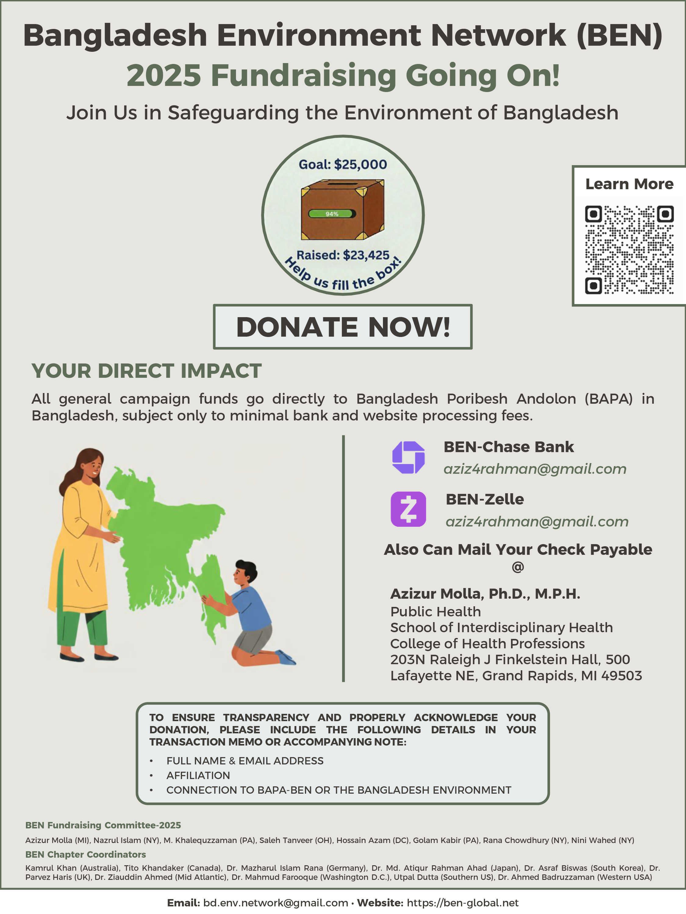 Fundraising Flyer English