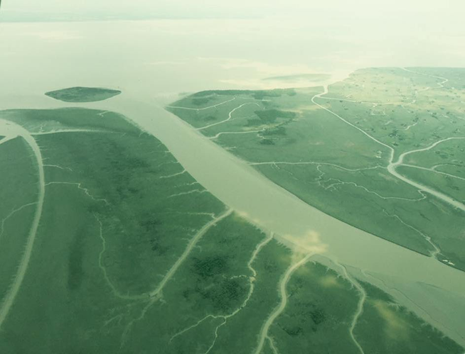 Aerial Bengal Delta